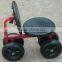 garden cart work seat with tool