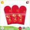 New Products Fabric Silk Paper Ang Pow Red Pocket Luxury Chinese New Year Red Packet for 2017 Rooster Year