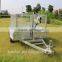 6x4ft Hot Dipped Galvanized Fully Weld Single Axle Trailer With Steel Cage Used For Farm