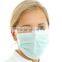 Medical disposable nonwoven face mask with earloop / tiers with 3ply (Nonwoven face mask-D)