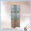 2017 Latest antique Chinese wooden folding screen with natural wood finished and photo frame decor