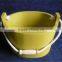 Hot selling  different types wooden garden flower pot with rope