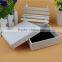 Custom white square box, small square cover packaging gift box