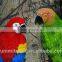 Artificial resin hanging parrot outdoor decoration