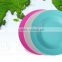BSCI audit Natural Bamboo Fiber Tableware Round Plate