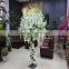 2017 hot sale mini artificial peach blossom tree for weddings table tree