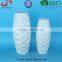 BSCI Audit Factory Wave patterned glazed white Ceramic Vase, High Ceramic Decorative Vase