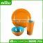 Cheap two tone color plastic bulk buy melamine restaurant dinnerware set