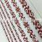 Festival Mood Epoxy Ribbon Sticker, X'mas Season Foil Sticker, Foil Epoxy Ribbon Sticker in Red