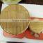 wood bamboo cosmetic packing jar with laser logo