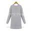 Comfort fashion dresses 2016 women wholesale clothing Plain fleece lining Dress For Women