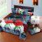 new design made in china velvet material hot selling digital printed bed sheet