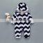 Bulk wholesale baby clothes infant Outfits wave patterned jumpsuit