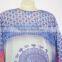 DIGITAL print crystal embellished kaftan CAFTAN tunic poncho blouse