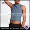 MGOO New Arrival Running Wear Fitness Crop Tops High Collar Dry Fit T-shirt Sport Tank Top