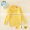 2015 TRENDY DESIGN KNITTED SWEATERS SOLID KIDS GIRLS PULLOVER SWEATERS APPLIQUED WITH BREASTPIN