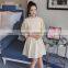 2017 Korean new fashion spring lady dress plus size maternity dress for office