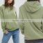 Fashion Hoody Lady Streetwear Casual Knit Fabric Green Plain xxxxl Hoodies