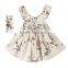 Vintage Flower Dress Summer New Arrival Clothes Baby Girl Frock Designs