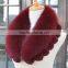 Myfur Top Quality Women Coat Fox Fur Collar with Rabbit Fur Trimmed