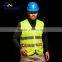 100% Polyester 3m reflective LED yellow green flashing led safety vest