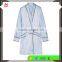 Custom Made 100% Polyester Hand Wash Sky-Blue Silk Night Gown for Women