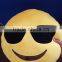 2015 Hot selling lovely cute plush emoji pillow with cotton filling