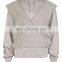 Grey Front And Back Wrap Over Design Hoodie
