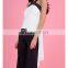 Fancy Women blouse tops Black And White Cross Open Back Sexy tank top