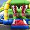 HI hot sale!! animal themed inflatable long water slide, grass pool bouncer sldie