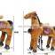 HI CE kids mechanical riding on horse plush mechanical horse toys