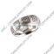 Special design large angel wings five-pointed star titanium ring