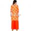 Designer 100% Cotton Knee Length Round Neckline Woman Kurtis Wholesaler Jaipur India