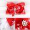 Christmas kids bow feather hair band festival baby headband children's hair accessories