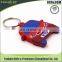 Gift Items Metal Key Chain soft PVC car shaped Keychain with Art Printed
