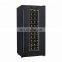Hot Sale 120 Bottles Humidity Control Golden Stainless Steel Glass Door Display Wine Fridge Cooler Cellar With Purple Led