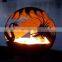 Custom metal sphere fire pits butterfly design fire ball