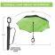 Double Layer Inverted Umbrella with C-Shaped Handle, Anti-UV Waterproof Windproof Straight Umbrella for Car Rain Outdoor Use