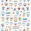 ail foCartoon Character Nr Sticker Art Decoration 2d EB Series Adhesive Decals 2020 Decoration Fantasy Factory Kid