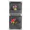 Multifunctional black color artificial decoration felt wall hanger rattan plastic living plant walls