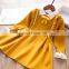 Autumn new special offer pearl bow tie lapel woolen skirt dress girls skirt