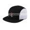 custom made wholesale design your own leather strap 5 panel hats