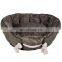 Wholesaler  Stretch String  Waterproof Bottom Plush Velvet Fleece Pet Round Bed