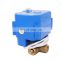 Mini fail safe electric actuated flow control ball valve with auto return when power off