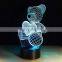 3D LED Night Light lamp acrylic 3d led lamp 3d lamp Bear