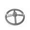 Cast grey iron lathe handwheel threaded for milling machine