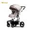 2020 cheap new 3 in 1 folding baby stroller high landscape stroller