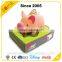 Gifts custom made PVC Material piggy pig shape white coin bank with sound
