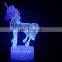 Magical Panel Optical Illusion  7 colors changing USB style Visual 3D LED light night table Lamp For Kids