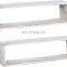 Wall Mounted Whitewashed Wood Cubby Floating Display Storage wooden Shelf